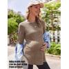 image:imageEkouaer Womens Maternity Shirts Long Sleeve Pregnancy Tops Casual Ribbed Knit Winter Pregnant BlousesMocha Brown