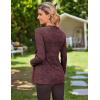 image:imageEkouaer Womens Maternity Shirts Long Sleeve Pregnancy Tops Casual Ribbed Knit Winter Pregnant BlousesPink Purple