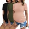 3pcs Black / Army Green / Dirty Pink