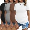 4pcs Black / Brown / Light Grey / White