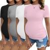 4pcs Black / Brown / White / Pink
