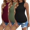 3pcs Black/ Burgundy Red/ Army Green