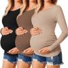 3pcs Black / Brown / Khaki