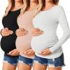 3pcs Black / White / Dirty Pink