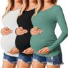 3pcs Black / White / Sage Green