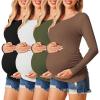 4pcs Black / Brown / White / Army Green
