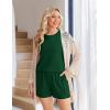 image:imageEkoauer Women 2 Piece Maternity Pajamas Set Lightweight Pregnancy Outfit Ribbed Knit Postpartum Loungewear Set with PocketLake Green