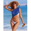 image:imageEkouaer 2 Pcs Sarong Coverups for Women Beach Wrap Skirt Chiffon Swimsuit Coverup for Swimwear SXXLBlueBlack