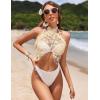 image:imageEkouaer 2 Pcs Sarong Coverups for Women Beach Wrap Skirt Chiffon Swimsuit Coverup for Swimwear SXXLButterflyblackapricot