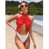 image:imageEkouaer 2 Pcs Sarong Coverups for Women Beach Wrap Skirt Chiffon Swimsuit Coverup for Swimwear SXXLButterflyblackred