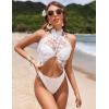 image:imageEkouaer 2 Pcs Sarong Coverups for Women Beach Wrap Skirt Chiffon Swimsuit Coverup for Swimwear SXXLButterflyblackwhite