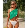image:imageEkouaer 2 Pieces Women Beach Sarongs Sheer Cover Ups Chiffon Bikini Wrap Skirt for Swimwear SXXLBlackAqua Green