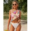 image:imageEkouaer 2 Pieces Women Beach Sarongs Sheer Cover Ups Chiffon Bikini Wrap Skirt for Swimwear SXXLBlackPink Orange Print
