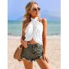 image:imageEkouaer 2 Pieces Women Beach Sarongs Sheer Cover Ups Chiffon Bikini Wrap Skirt for Swimwear SXXLWhiteCoconut Tree