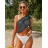 image:imageEkouaer 2 Pieces Women Beach Sarongs Sheer Cover Ups Chiffon Bikini Wrap Skirt for Swimwear SXXLWhiteGrey