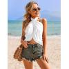 image:imageEkouaer 2 Pieces Women Beach Sarongs Sheer Cover Ups Chiffon Bikini Wrap Skirt for Swimwear SXXLWhiteGrey