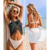 image:imageEkouaer 2 Pieces Women Beach Sarongs Sheer Cover Ups Chiffon Bikini Wrap Skirt for Swimwear SXXLWhiteGrey