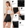 image:imageEkouaer 3 Pack Maternity Shorts Pregnancy Shorts Comfy Lounge Pajama Sleepwear SXXLBlackDark Heather GreyLight Heather Grey