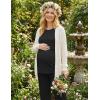image:imageEkouaer 3 Piece Postpartum Nursing Pajamas Set Short Sleeve Breastfeeding Shirts Pregnancy Shorts amp Pants Maternity PjsBlack