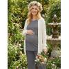 image:imageEkouaer 3 Piece Postpartum Nursing Pajamas Set Short Sleeve Breastfeeding Shirts Pregnancy Shorts amp Pants Maternity PjsDark Gray