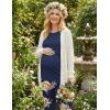 image:imageEkouaer 3 Piece Postpartum Nursing Pajamas Set Short Sleeve Breastfeeding Shirts Pregnancy Shorts amp Pants Maternity PjsNavy Blue Floral