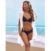 image:imageEkouaer Bathing Suit Cover Up Chiffon Swim Suit Coverup Tie Front Sheer Beach Kimono Coverups Swimwear CardigansA02white