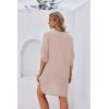 image:imageEkouaer Bathing Suit Cover Up for Women V Neck Button Down Swimsuit Coverup Beach Dress Shirt S3XLBeige