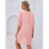 image:imageEkouaer Bathing Suit Cover Up for Women V Neck Button Down Swimsuit Coverup Beach Dress Shirt S3XLLight Pink