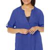 image:imageEkouaer Bathing Suit Cover Up for Women V Neck Button Down Swimsuit Coverup Beach Dress Shirt S3XLNavy