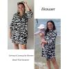 image:imageEkouaer Beach Cover Ups for Women Bikini Swimsuit Coverup Beach Dress ShirtBlack Geometry