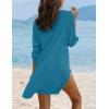 image:imageEkouaer Beach Cover Ups for Women Bikini Swimsuit Coverup Beach Dress ShirtBlue