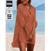 image:imageEkouaer Beach Cover Ups for Women Bikini Swimsuit Coverup Beach Dress ShirtCaramel