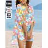 image:imageEkouaer Beach Cover Ups for Women Bikini Swimsuit Coverup Beach Dress ShirtColorful Leaf