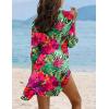 image:imageEkouaer Beach Cover Ups for Women Bikini Swimsuit Coverup Beach Dress ShirtDh690tropical Print