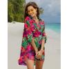 image:imageEkouaer Beach Cover Ups for Women Bikini Swimsuit Coverup Beach Dress ShirtDh690tropical Print