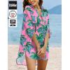 image:imageEkouaer Beach Cover Ups for Women Bikini Swimsuit Coverup Beach Dress ShirtGreen Tree