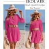 image:imageEkouaer Beach Cover Ups for Women Bikini Swimsuit Coverup Beach Dress ShirtHot Pink