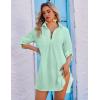 image:imageEkouaer Beach Cover Ups for Women Bikini Swimsuit Coverup Beach Dress ShirtLight Green