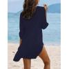 image:imageEkouaer Beach Cover Ups for Women Bikini Swimsuit Coverup Beach Dress ShirtNavy Blue