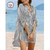 image:imageEkouaer Beach Cover Ups for Women Bikini Swimsuit Coverup Beach Dress ShirtPat20stripe