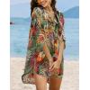 image:imageEkouaer Beach Cover Ups for Women Bikini Swimsuit Coverup Beach Dress ShirtPat7