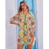 image:imageEkouaer Beach Cover Ups for Women Bikini Swimsuit Coverup Beach Dress ShirtPink  Color Leaf