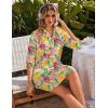 image:imageEkouaer Beach Cover Ups for Women Bikini Swimsuit Coverup Beach Dress ShirtPink  Color Leaf