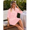 image:imageEkouaer Beach Cover Ups for Women Bikini Swimsuit Coverup Beach Dress ShirtPink