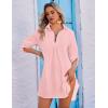 image:imageEkouaer Beach Cover Ups for Women Bikini Swimsuit Coverup Beach Dress ShirtPink