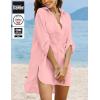 image:imageEkouaer Beach Cover Ups for Women Bikini Swimsuit Coverup Beach Dress ShirtPink