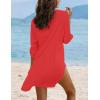 image:imageEkouaer Beach Cover Ups for Women Bikini Swimsuit Coverup Beach Dress ShirtRed