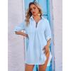 image:imageEkouaer Beach Cover Ups for Women Bikini Swimsuit Coverup Beach Dress ShirtSky Blue