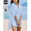 image:imageEkouaer Beach Cover Ups for Women Bikini Swimsuit Coverup Beach Dress ShirtSky Blue