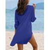 image:imageEkouaer Beach Cover Ups for Women Bikini Swimsuit Coverup Beach Dress ShirtSnorkel Blue